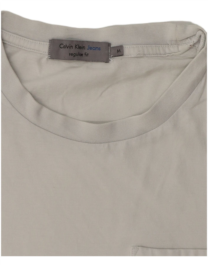Calvin Klein Jeans Herren Regular Fit Graphic T-Shirt Top Mittelweiß
