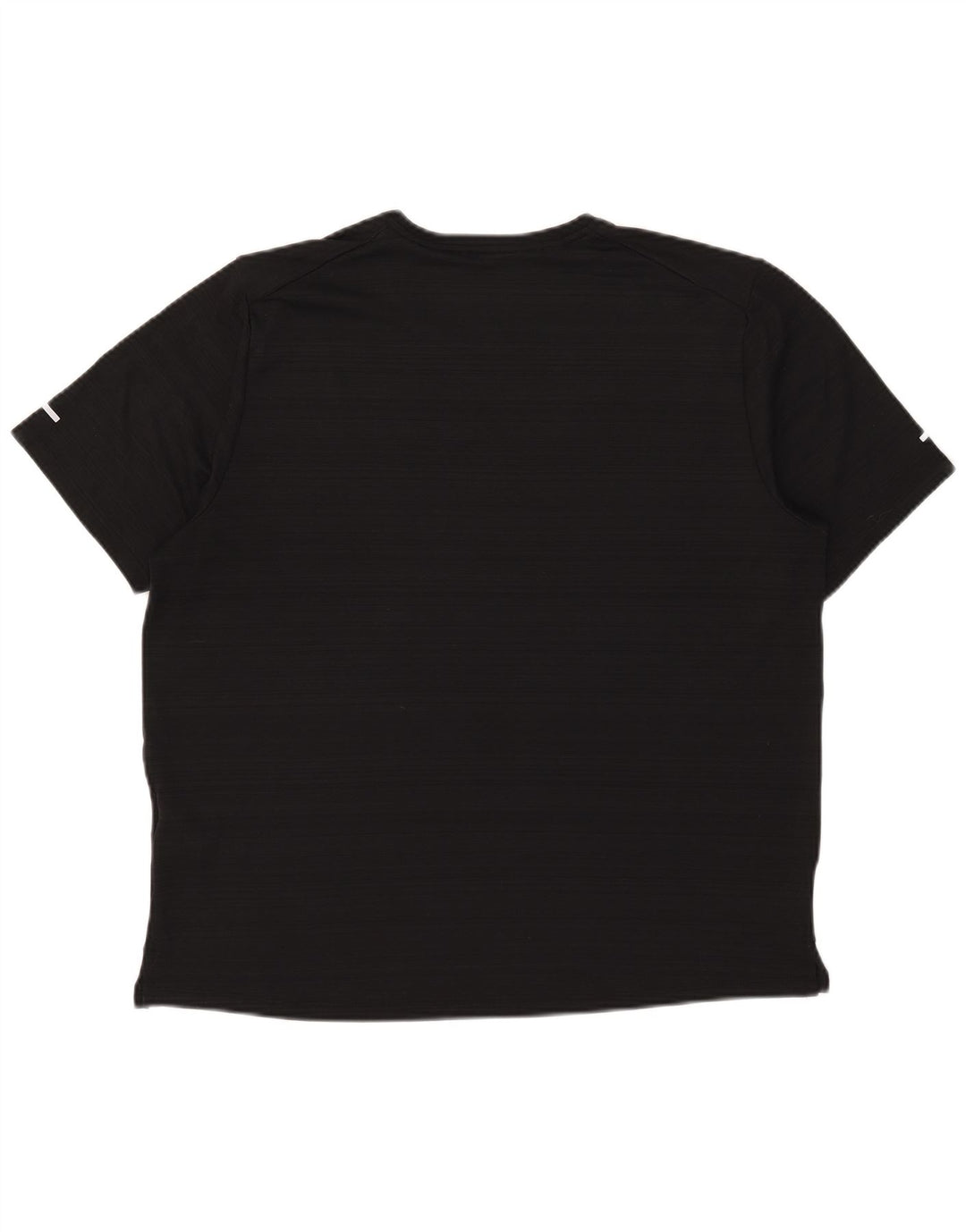 Nike Herren Dri Fit T-Shirt-Oberteil, großes schwarzes Nadelstreifen-Polyester