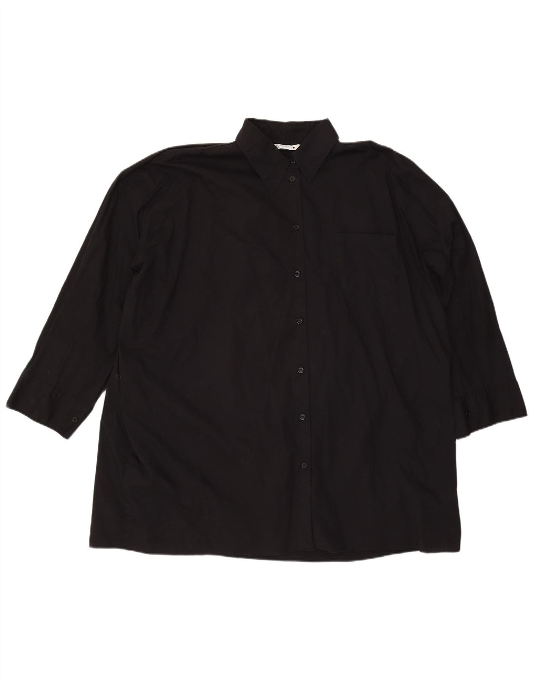 ZARA Damen Übergroßes Hemd UK 18 XL Schwarz