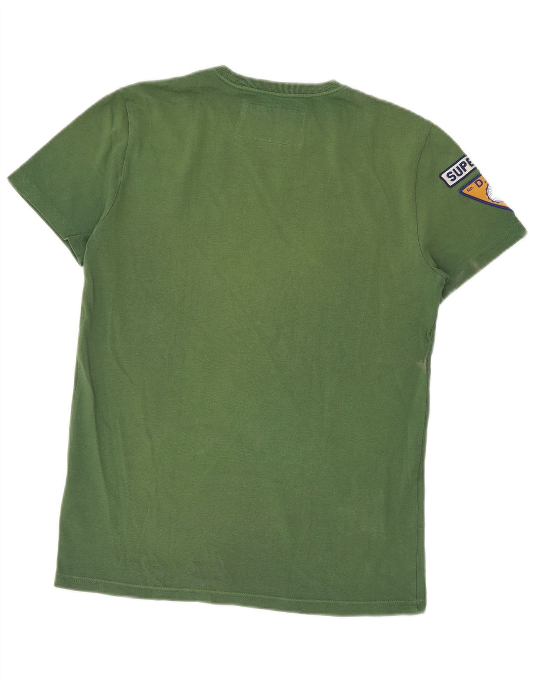 SUPERDRY Herren-T-Shirt mit Grafik, Größe S, grüne Baumwolle