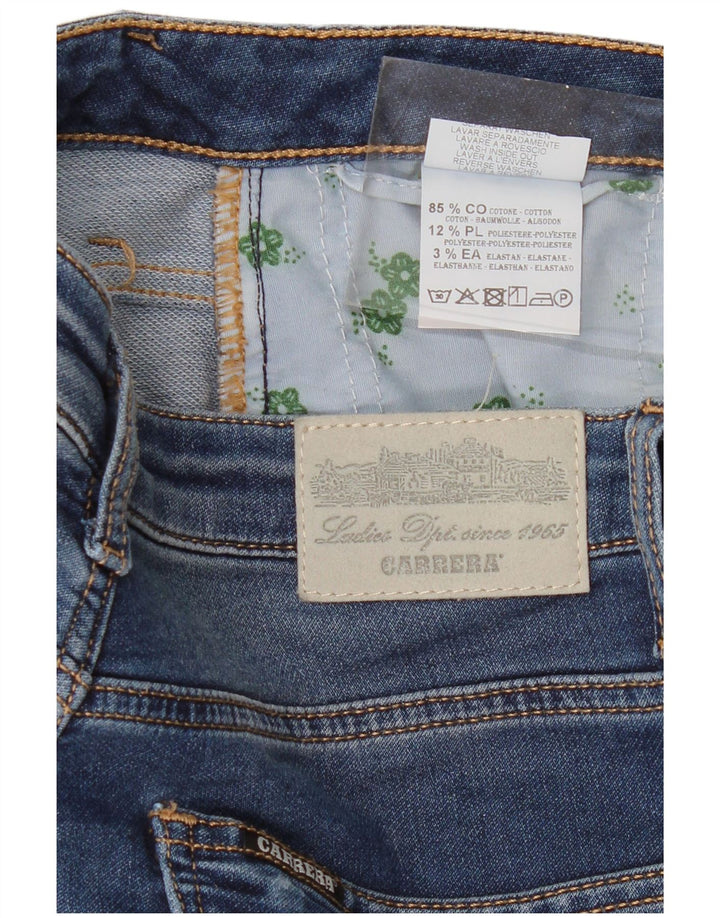 Carrera Damen Crop Slim Jeans W30 L25 Marineblau Baumwolle