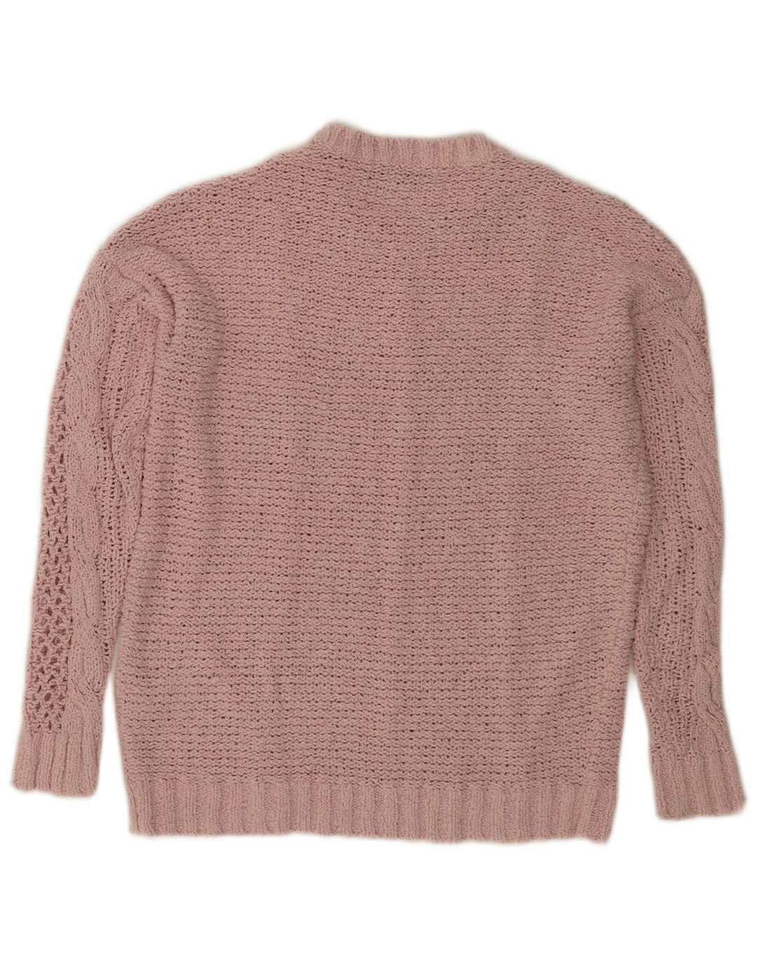 Marks & Spencer Damen-Pullover, übergroß, Rundhalsausschnitt, Gr. 10, Größe S, Rosa
