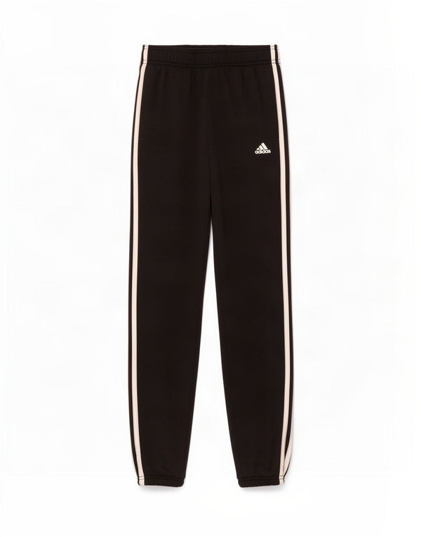Adidas Boys Tracksuit Trousers Joggers 11-12 Years Black Polyester