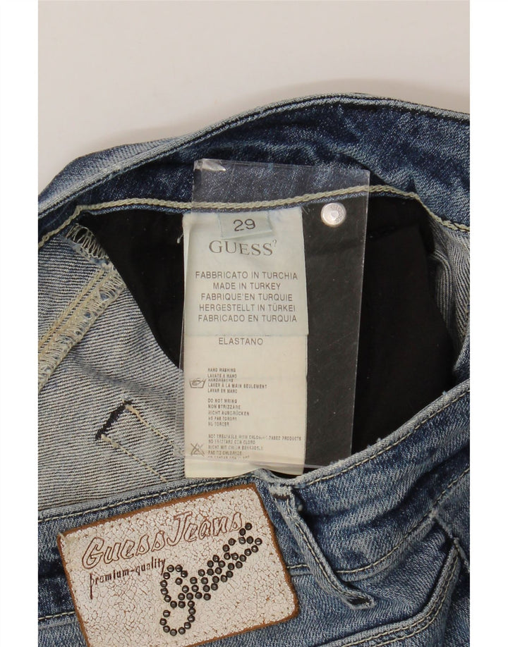 Guess Bootcut-Jeans für Damen, W29, L34, blaue Baumwolle