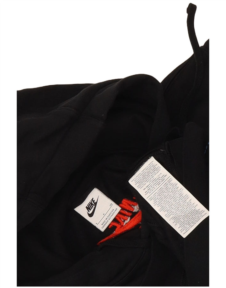Nike Herren-Kapuzenpullover mit Grafik, Größe S, Schwarz, Baumwolle