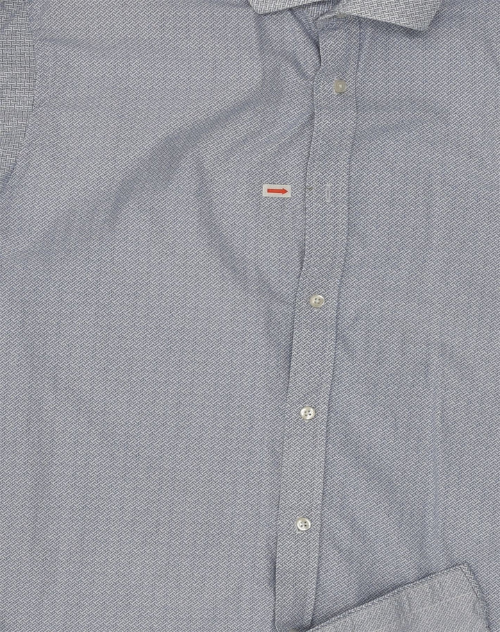 TOMMY HILFIGER Mens Slim Fit Shirt Size 15 1/2 Medium Grey Cotton | Vintage Tommy Hilfiger | Thrift | Second-Hand Tommy Hilfiger | Used Clothing | Messina Hembry 