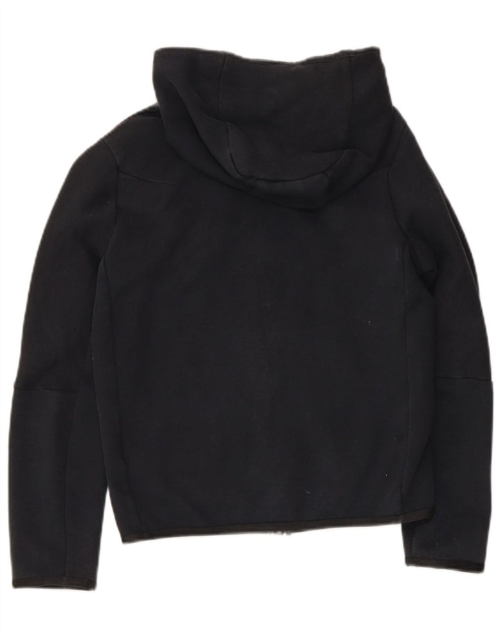 Nike Jungen-Kapuzenpullover mit Reißverschluss, 10–11 Jahre, mittlere schwarze Baumwolle