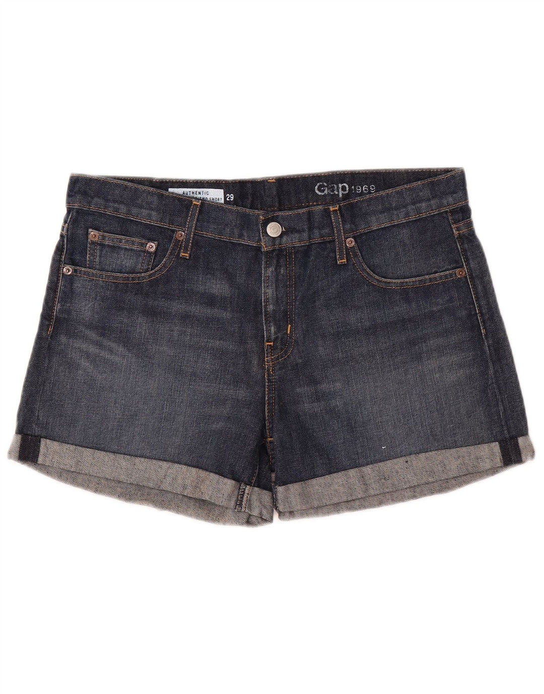 Gap Damen Jeansshorts UK 12 Medium W32 Blaue Baumwolle