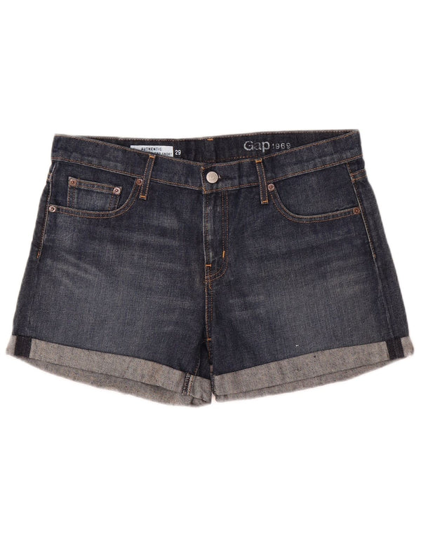 Gap Damen Jeansshorts UK 12 Medium W32 Blaue Baumwolle