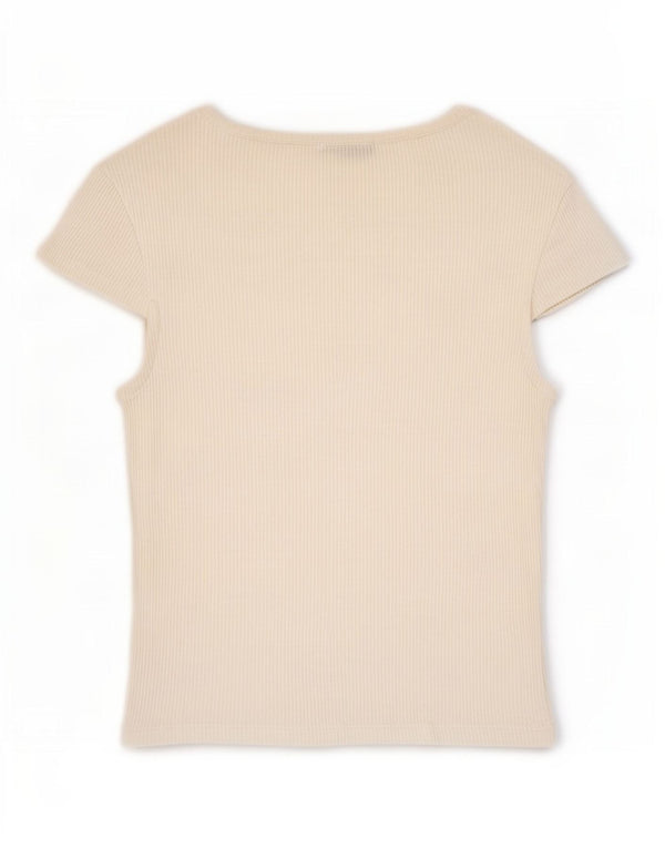Benetton Damen Blusenshirt Small Weiß