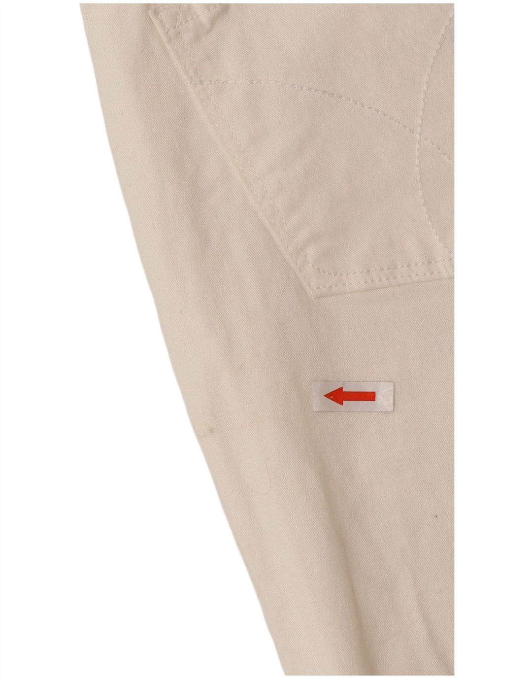 Calvin Klein Damen Straight Jeans US 10 Medium W30 L26 Weiße Baumwolle