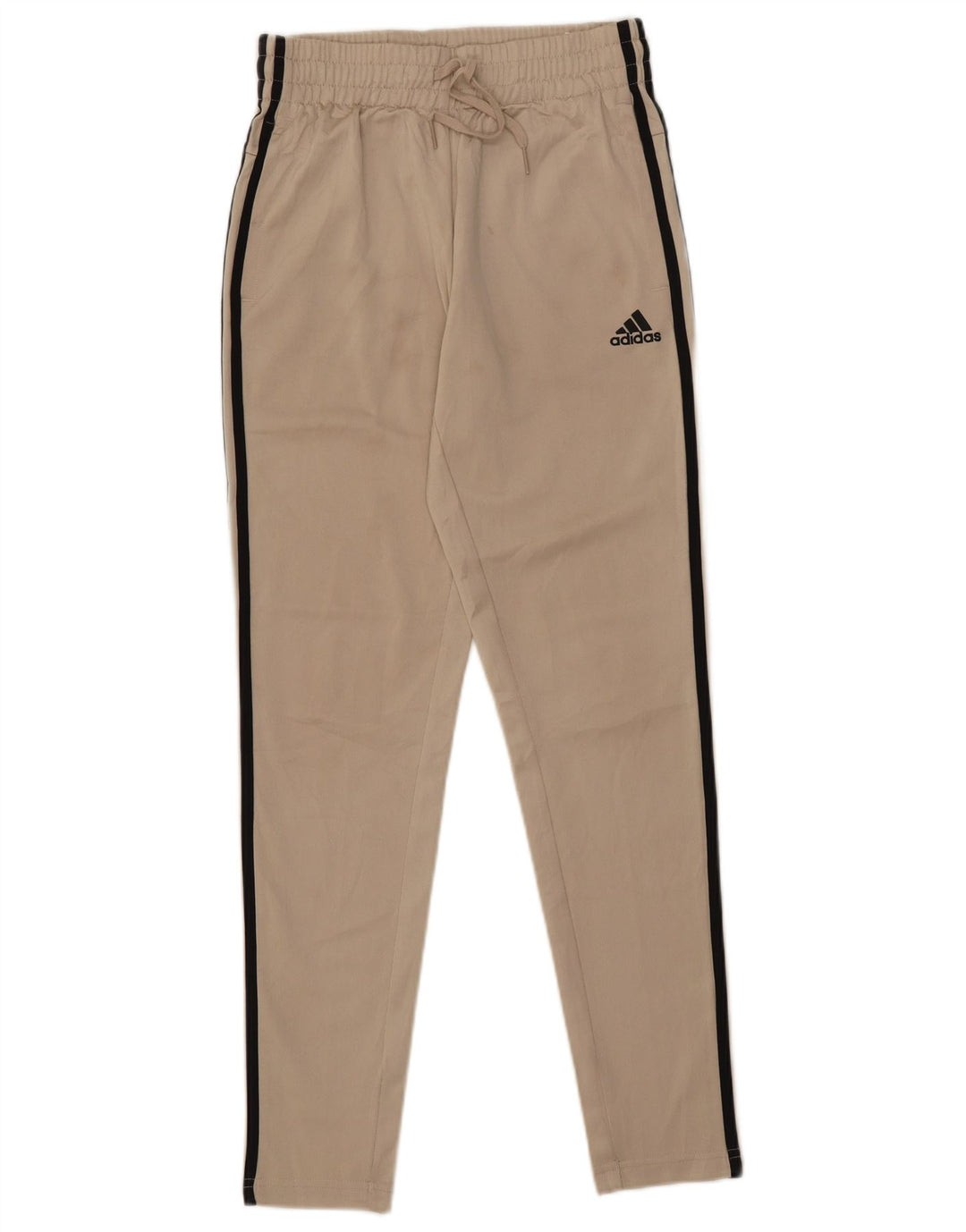 ADIDAS Damen Trainingshose UK 4/6 XS Beige Polyester