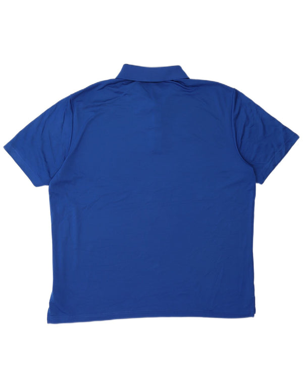 Adidas Herren Poloshirt XL Blau Polyester