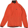 ADIDAS Womens Fleece Jacket UK 14 Large Red Polyester | Vintage Adidas | Thrift | Second-Hand Adidas | Used Clothing | Messina Hembry 