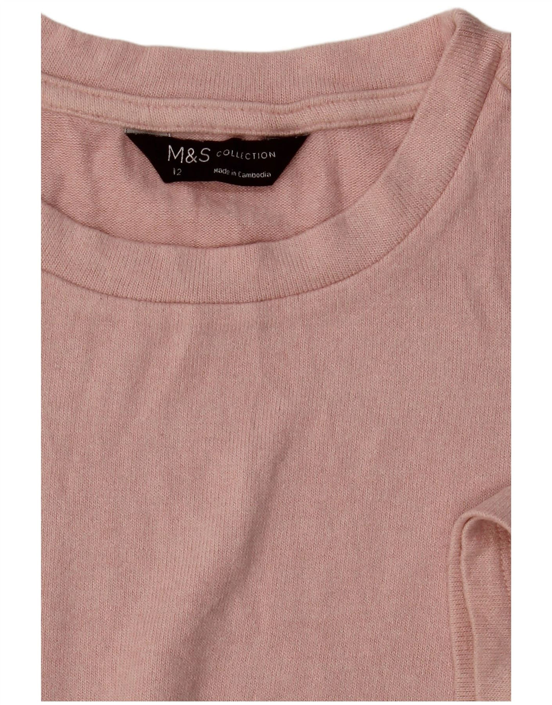 Marks & Spencer Damen T-Shirt Top UK 12 Mittelrosa