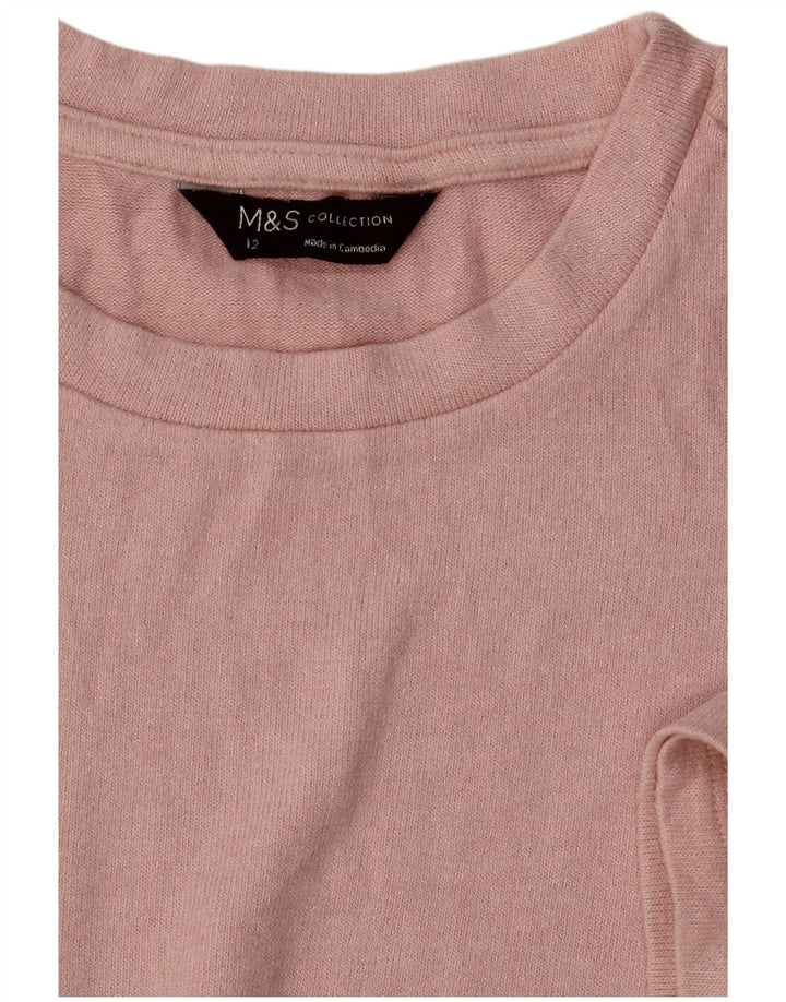 Marks & Spencer Damen T-Shirt Top UK 12 Mittelrosa