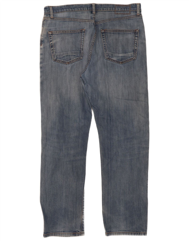 Marks & Spencer Herren Tapered Jeans W34 L31 Blaue Baumwolle