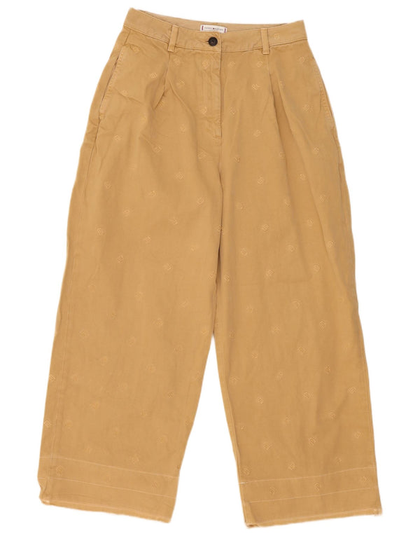 Tommy Hilfiger Damen-Chinohose mit Grafik, Gr. 10, Größe S, W28, L27, Beige