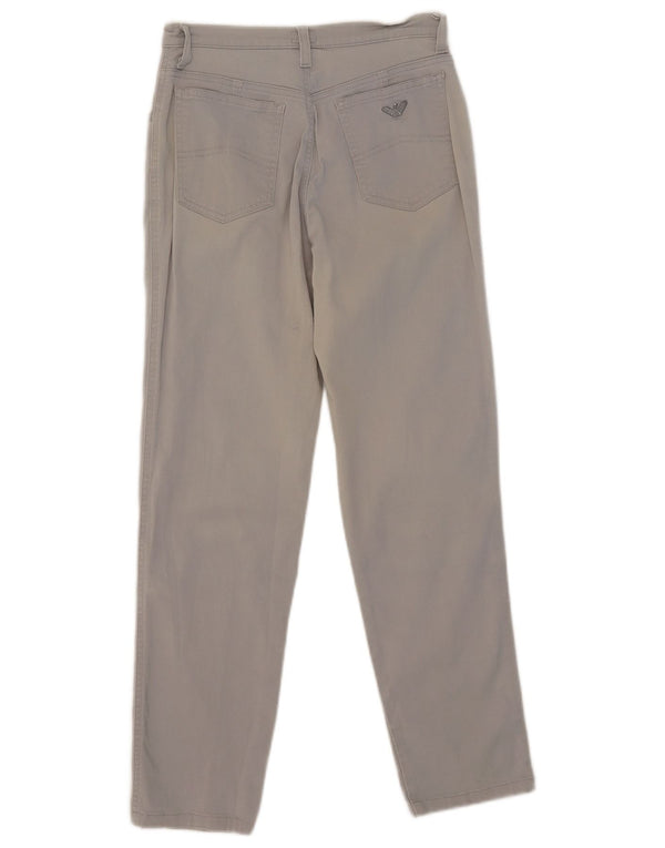 Armani Damen Slim Freizeithose W26 L27 Grau