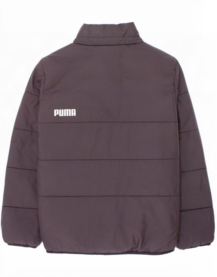 Puma Boys Graphic Wattierte Jacke 9–10 Jahre Schwarzes Polyester