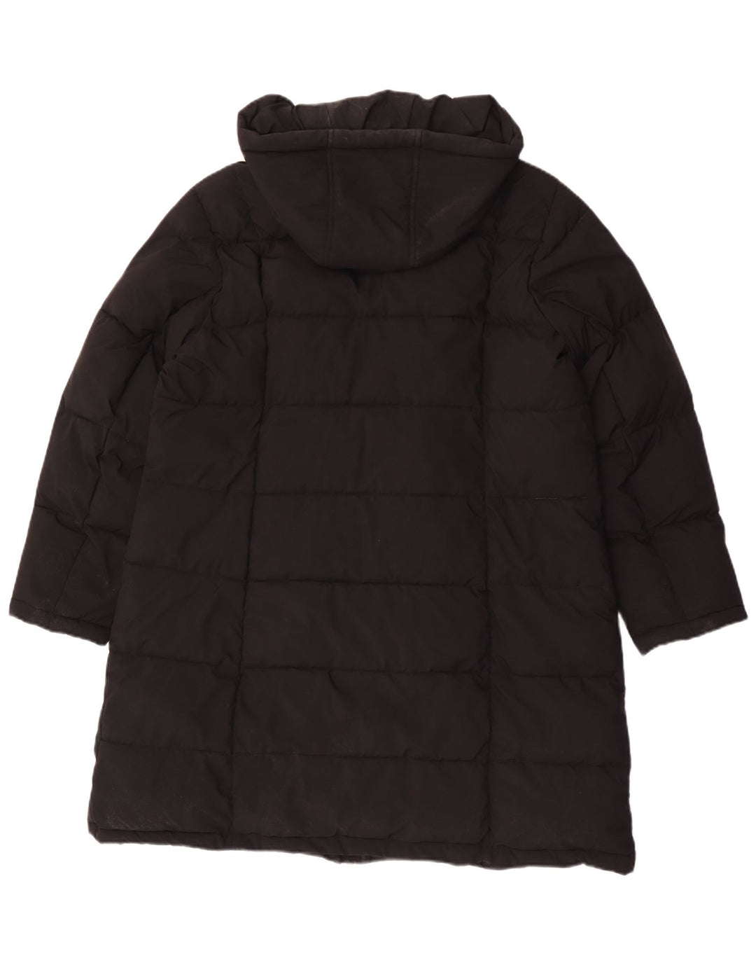 Dkny Damen Kapuzenmantel, gepolstert, UK 18, XL, Schwarz, Polyester