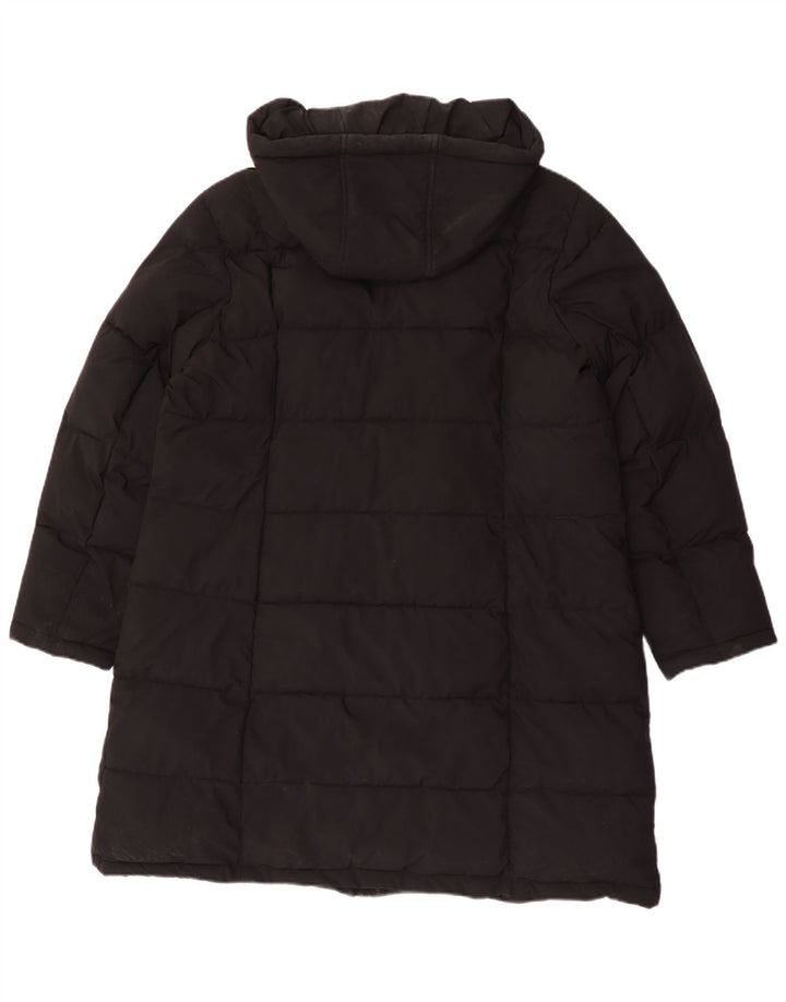 Dkny Damen Kapuzenmantel, gepolstert, UK 18, XL, Schwarz, Polyester