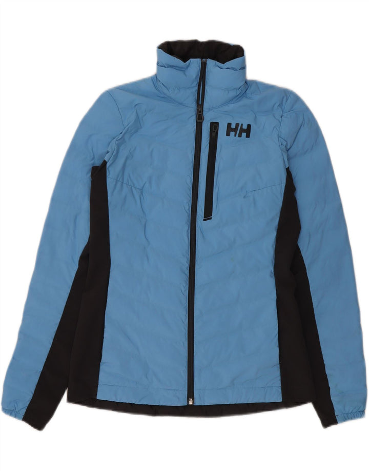 Helly Hansen Damen Wattierte Jacke UK 10 Small Blue Colourblock Polyester