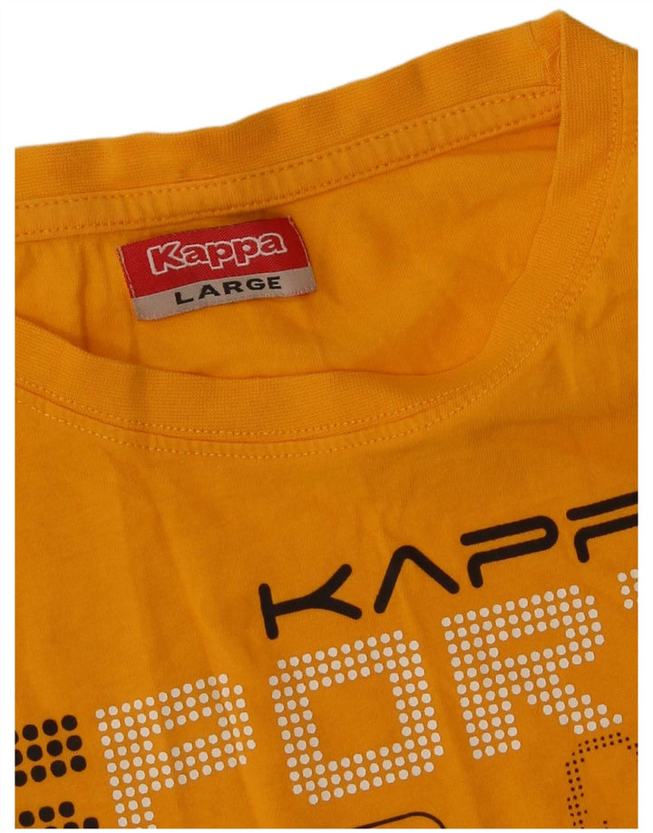 Kappa Damen Graphic Vest Top UK 14 Large Orange