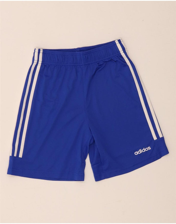 Adidas Jungen Climalite Sport Shorts 11-12 Jahre Blau Polyester