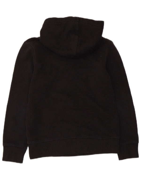 Hurley Jungen-Kapuzenpullover mit Grafik, 10–11 Jahre, schwarze Baumwolle