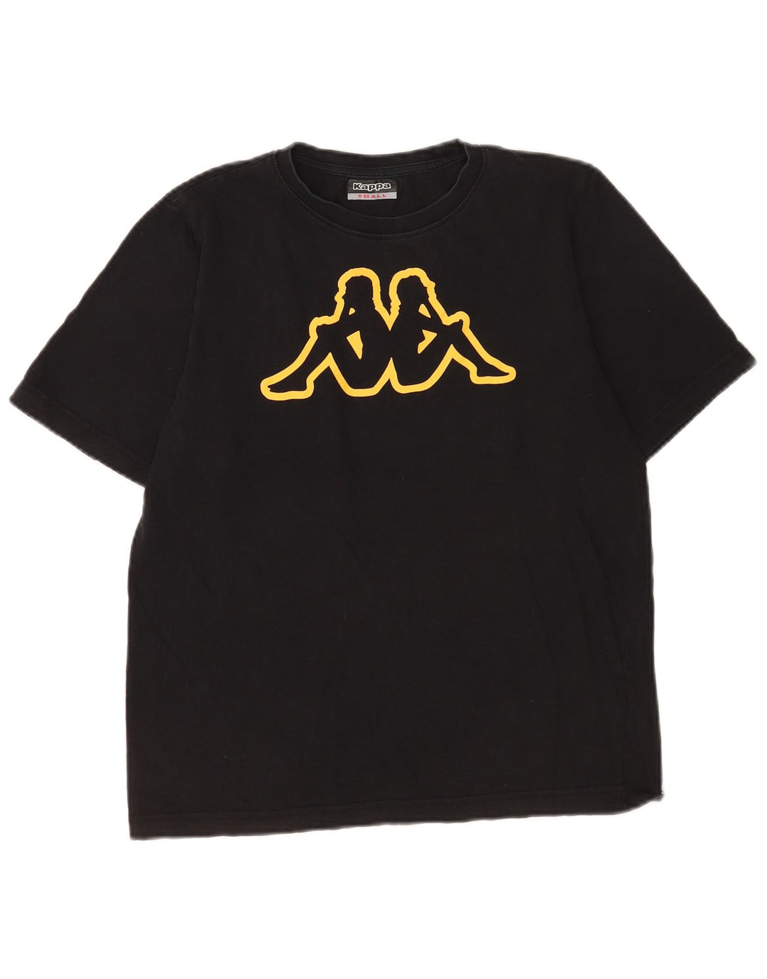 Kappa Herren Graphic T-Shirt Top Small Schwarz