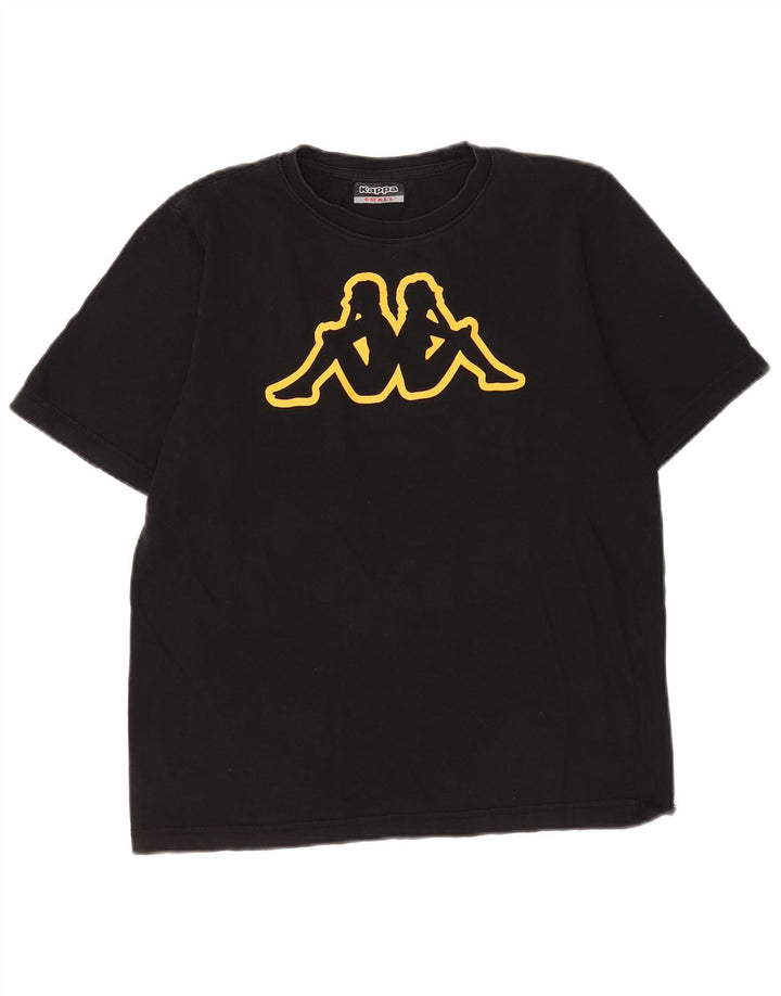 Kappa Herren Graphic T-Shirt Top Small Schwarz