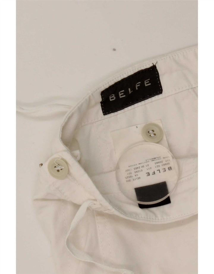 Belfe Herren-Chino-Shorts, W30, mittelweiße Baumwolle