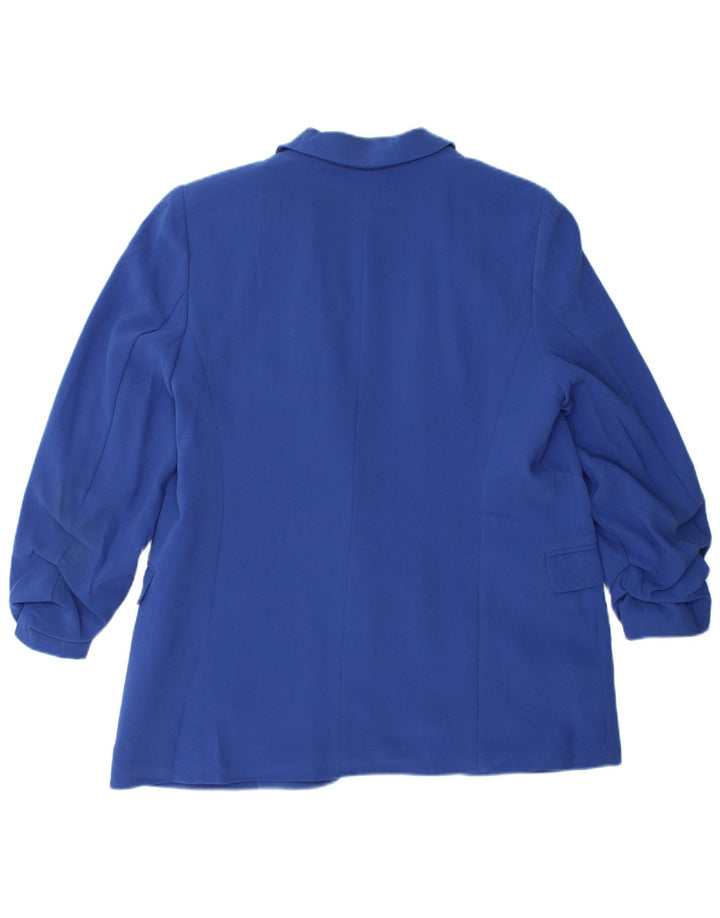 Marks & Spencer Damen-Blazer mit entspannter Passform, UK 12, Mittelblau