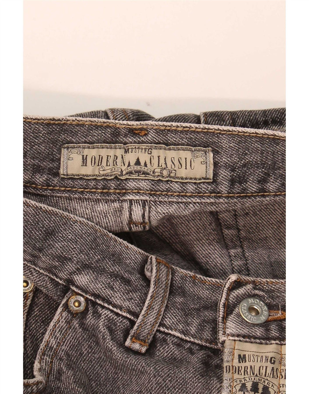 Mustang Herren Tapered Jeans W34 L32 Grau