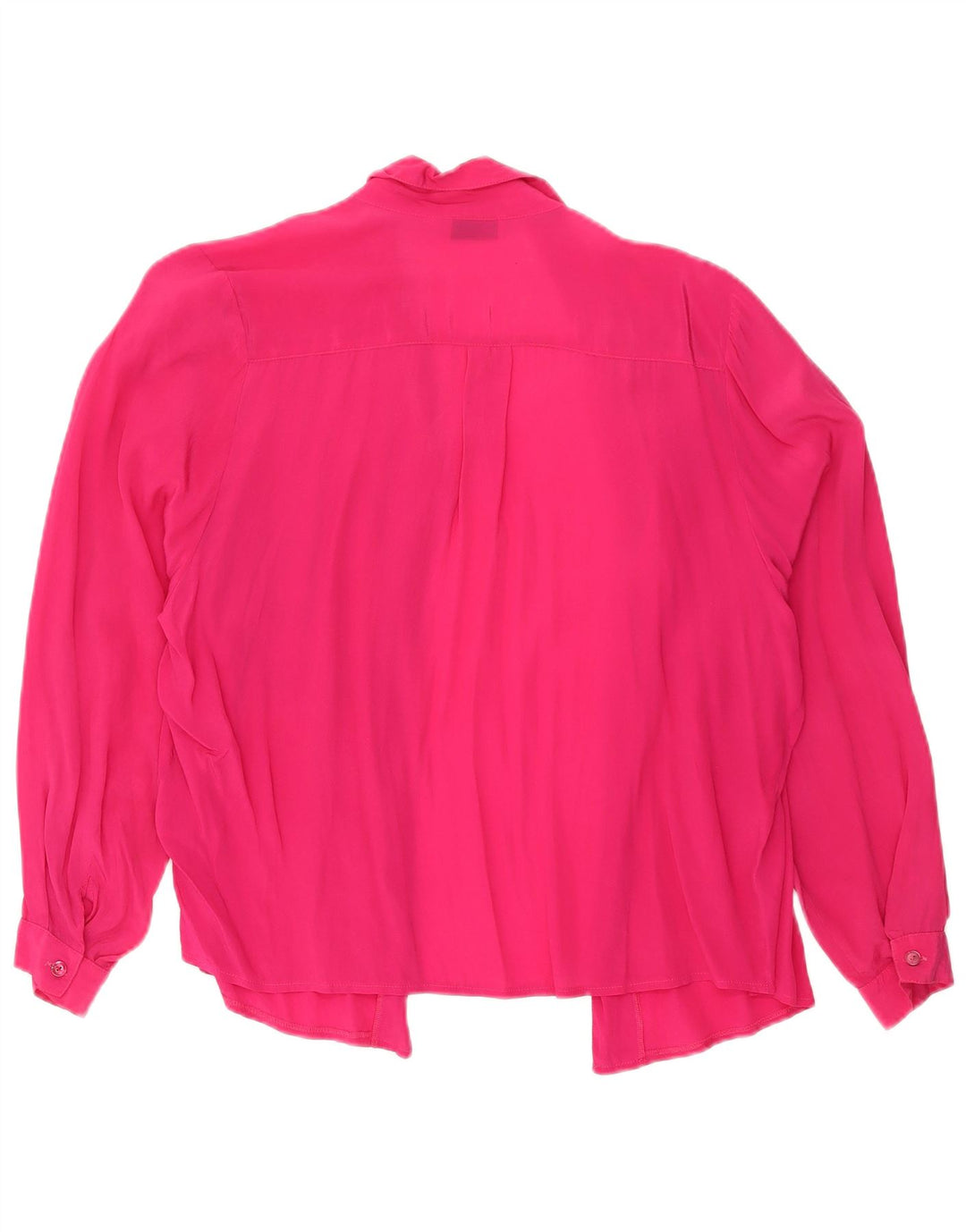 Vintage Damen übergroße Hemdbluse UK 10 Small Pink