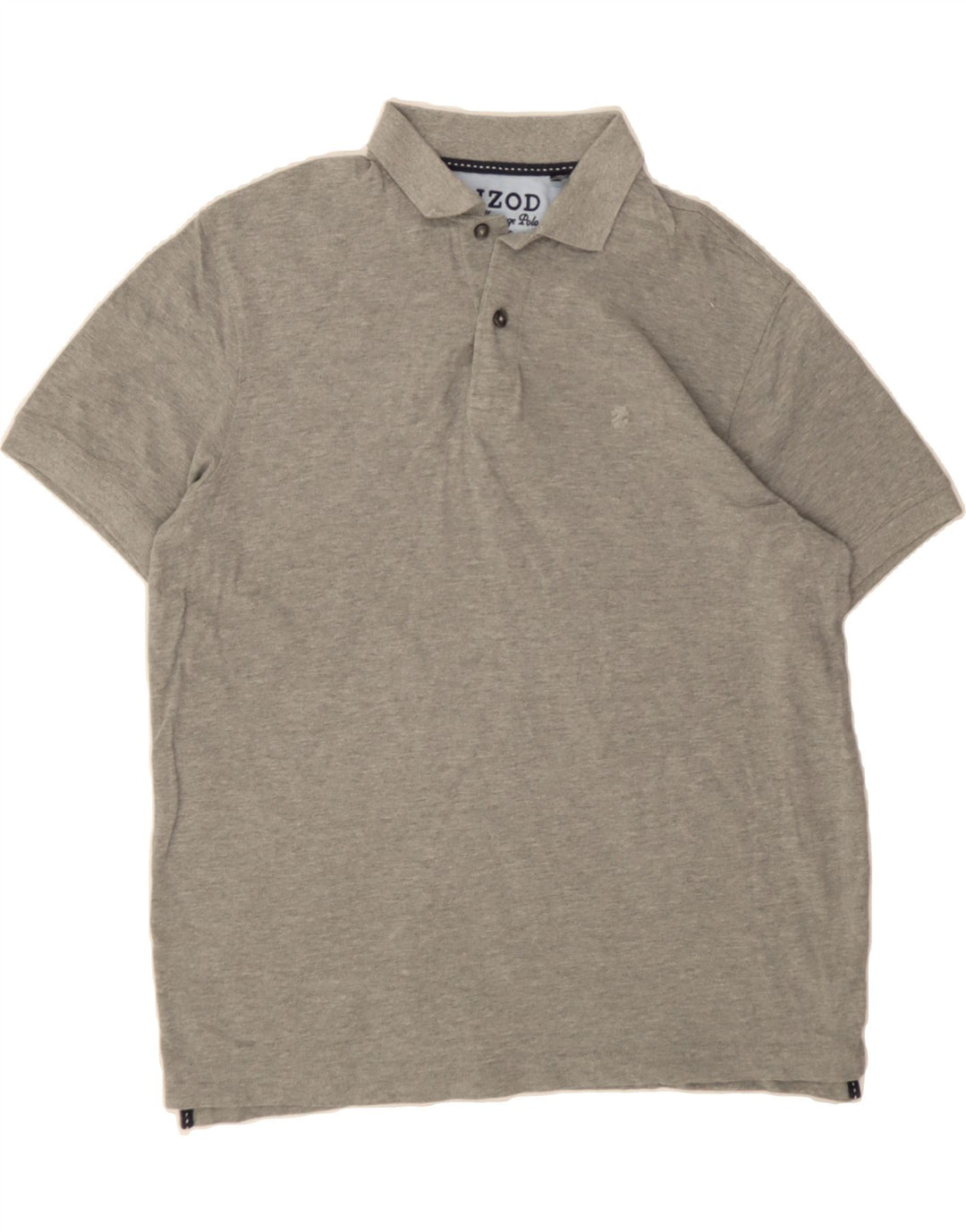 IZOD Mens Heritage Polo Shirt Large Grey Cotton Vintage Izod and Second-Hand Izod from Messina Hembry 
