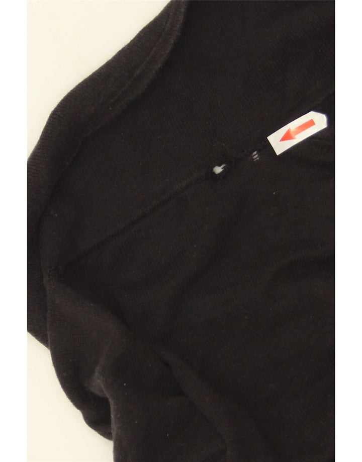 Fred Perry Jungen-Cardigan-Pullover, 13–14 Jahre, groß, schwarze Baumwolle