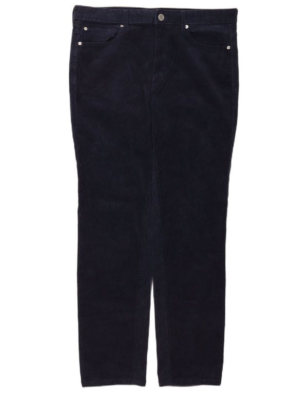 Marks & Spencer Damen Slim Cordhose UK 16 Large W34 L28 Marineblau