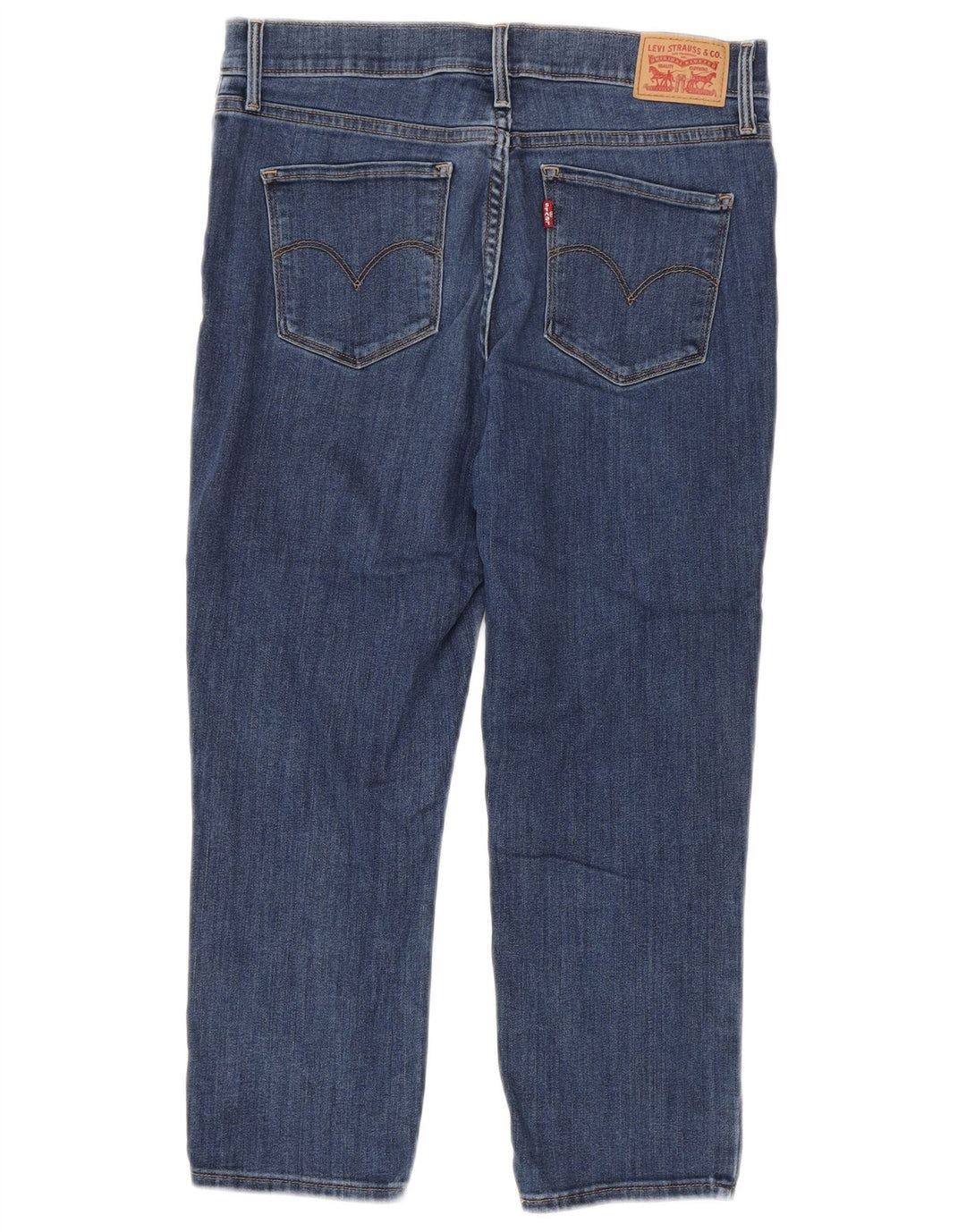 Levi's Damen Capri-Jeans W30 L23 Blaue Baumwolle