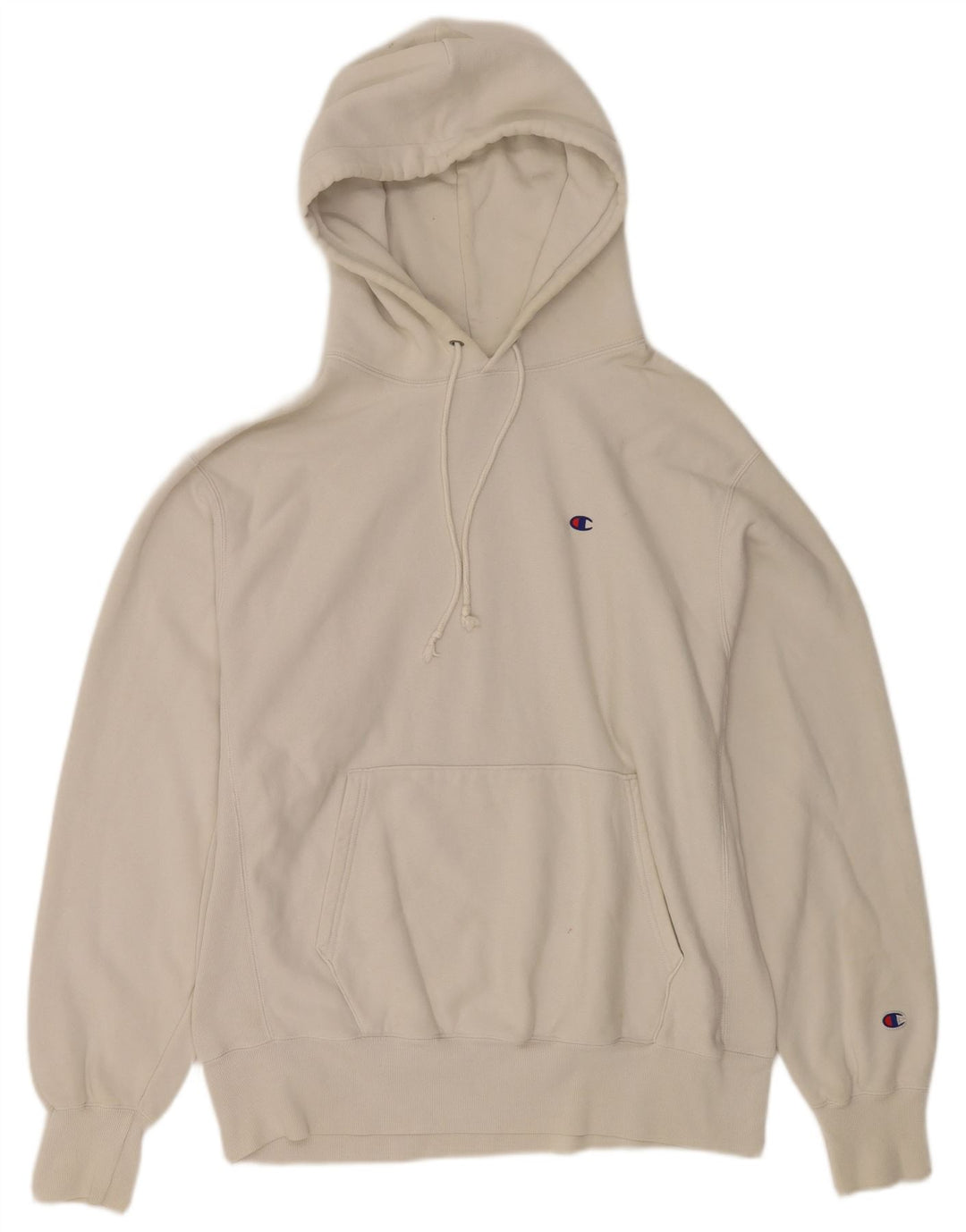 Champion Reverse Weave Kapuzenpullover für Herren, groß, aus weißer Baumwolle