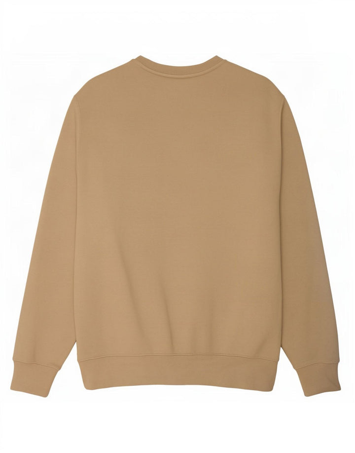 Nike Herren Sweatshirt Pullover Large Beige Baumwolle