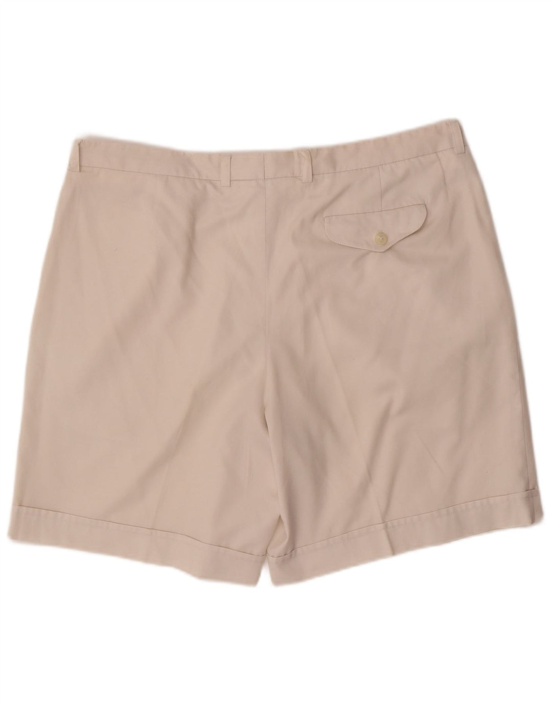 LACOSTE Mens Pegged Chino Shorts IT 52 XL W40  Off White Polyester