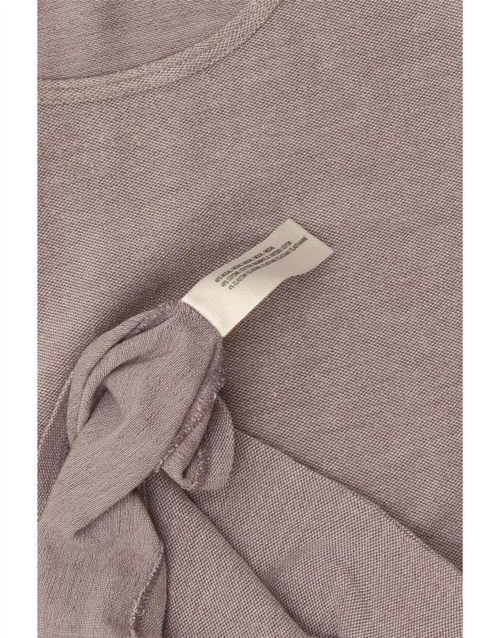 FILA Damen T-Shirt Top UK 14 Large Grau Modal