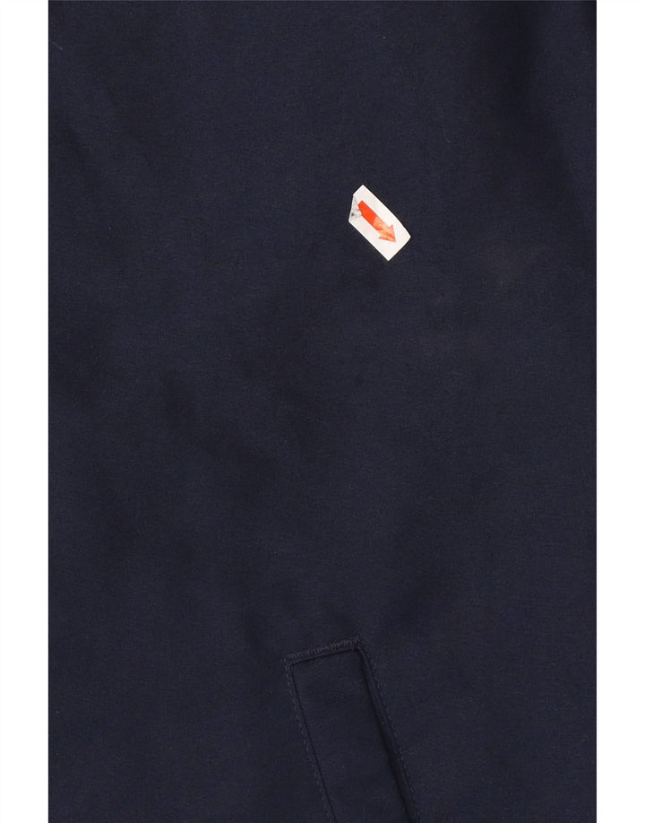 NIKE Boys Rain Jacket 13-14 Years XL Navy Blue Colourblock Polyester