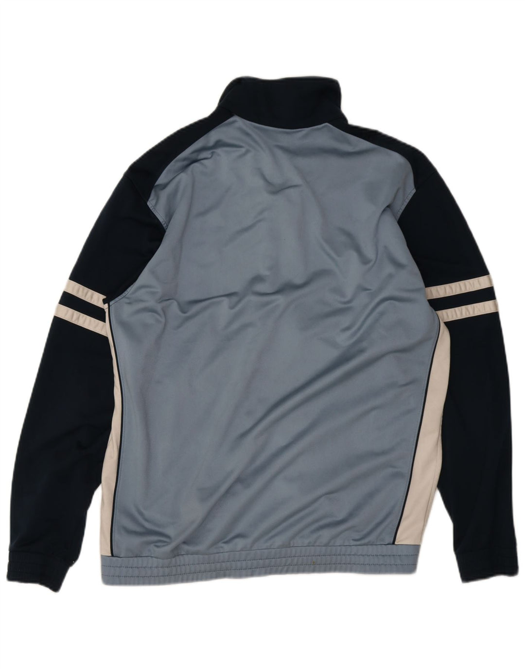 Diadora Herren-Trainingsanzug-Top-Jacke, UK 44, XL, blaues Farbblock-Polyester