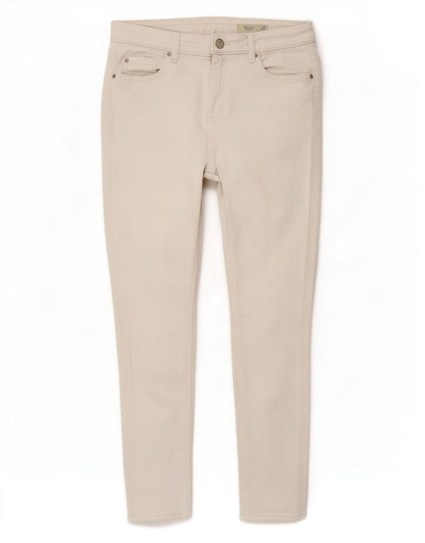 Marks & Spencer Damen The Ivy Crop Skinny Jeans UK 10 Small W27 L25 Weiß