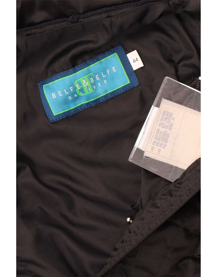 Belfe & Womens Wattierte Jacke IT 44 Mittelschwarzes Polyester