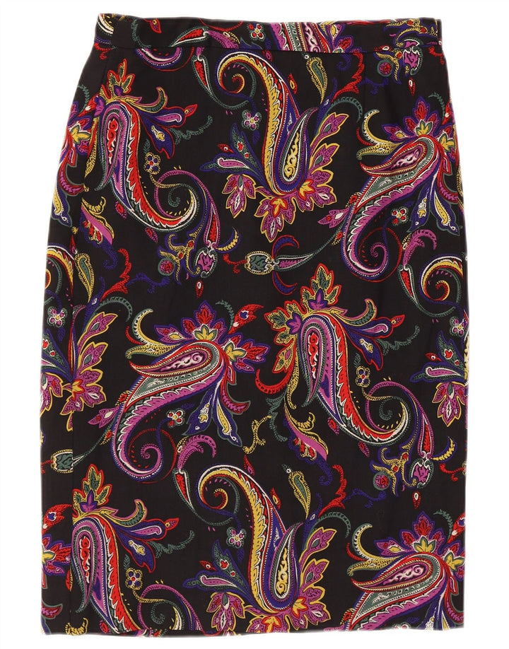 Vintage Damen Bleistiftrock W30 Medium Mehrfarbig Paisley