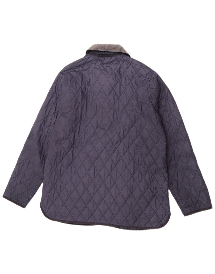 Barbour Damen Steppjacke UK 14 Large Marineblau Polyamid